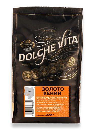 Чай Dolche Vita "Золото Кении" в мягкой упаковке, 200 гр