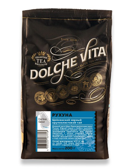 Чай Dolche Vita "Рухуна" в мягкой упаковке, 200 гр
