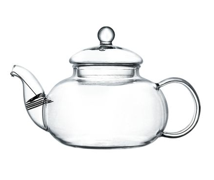 Чайник стеклянный прозрачный "Тюльпан", 600 мл
